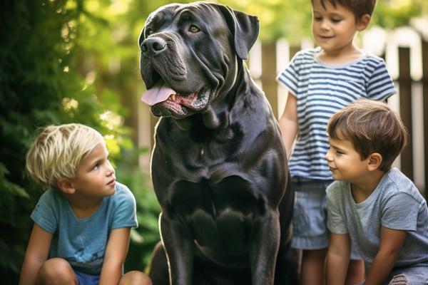 Favoriser une relation saine entre les enfants et le Cane Corso